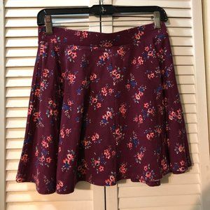 Juniors Skater Skirt Size L Floral